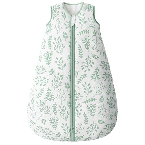 Yoofoss Baby Sleep Sack 0-6 Months, TOG 2.5 Baby Wearable Blanket with 2-Way Zipper, 100% Cotton Fabric Winter Newborn Sleeping sack, Warm Soft Comfy(Small)