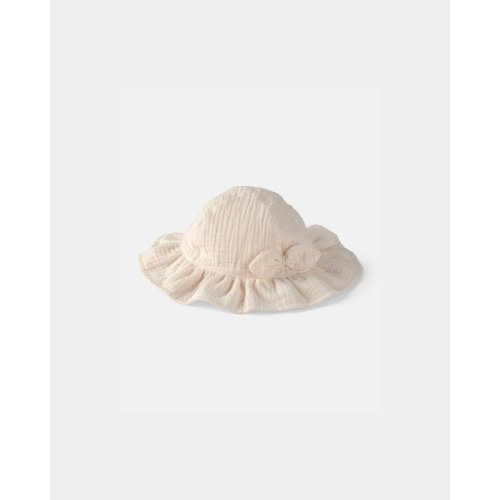 Baby Girl Bow Sun Hat - Ivory | Carter's