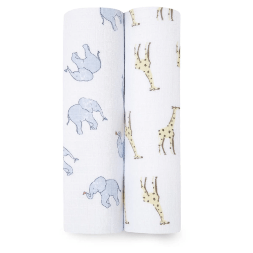 Cotton Muslin Swaddle Safari | aden + anais