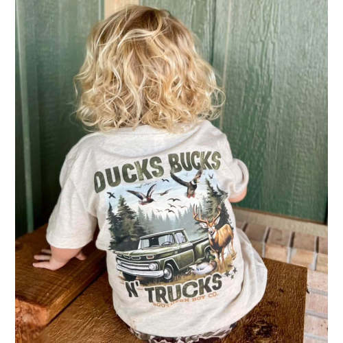 Ducks Bucks ‘n Trucks Boys Short Sleeve Shirt