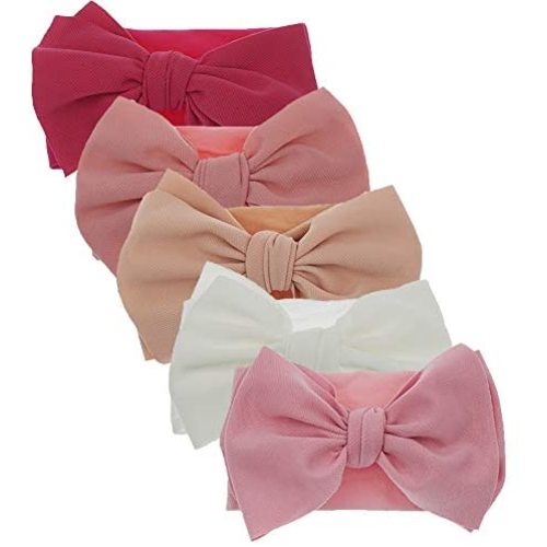 Newest Baby Bow Headbands Baby Turban Knotted Headband Nylon Elastic Headwraps for Baby Girl Hair Accessories (KK69-04)