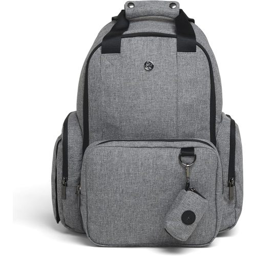 Huggies Signature Hug Pack Diaper Backpack, Dark Grey Heather, O/S