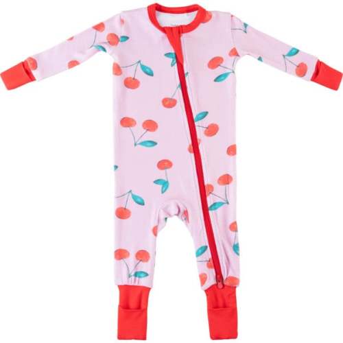 Baby Bamboo Pajamas W/ DreamCuffs®, Cherry