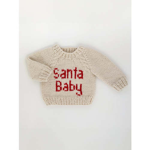 Santa Baby Crew Neck Knit Sweater