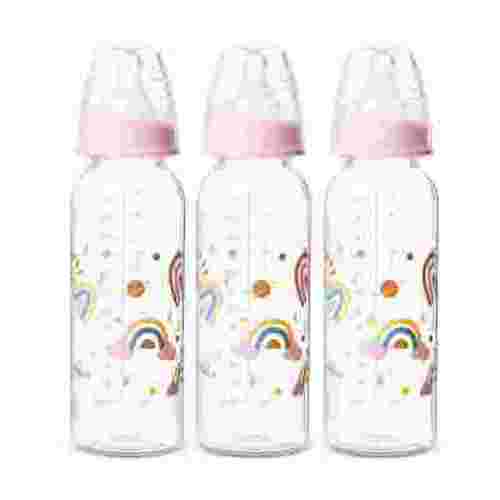 Parent's Choice Standard Neck Bottle, 9 fl oz, Newborn 0+ Months, 3 Pack