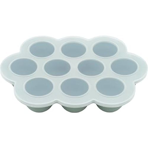 WeeSprout Silicone Baby Food Freezer Tray with Clip-on Lid - Perfect Storage Container for Homemade Baby Food, Vegetable & Fruit Purees, and Breast Milk