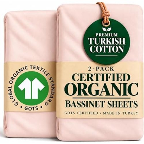 Organic 33x20 Bassinet Sheets for Harpa Cuddly, MaxiCosi, BabyBond
