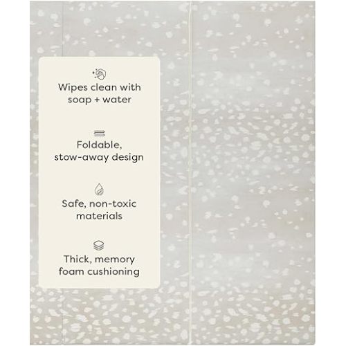 Foldable Baby Tumbling Mat – Padded Baby Play Mat for Floor | Memory Foam Play Mat for Baby | Foldable Kids Play Mat | Durable, Stylish, and Cushioned Design