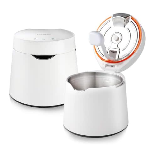 Carepod One 31S Stainless Steel Ultrasonic Cool Mist Humidifier Whisper-Quiet Easy Clean for Large Room 1gal (4liter), Only 3 Washable Parts, Auto Shut-off, Reusable Filter Aroma Diffuser