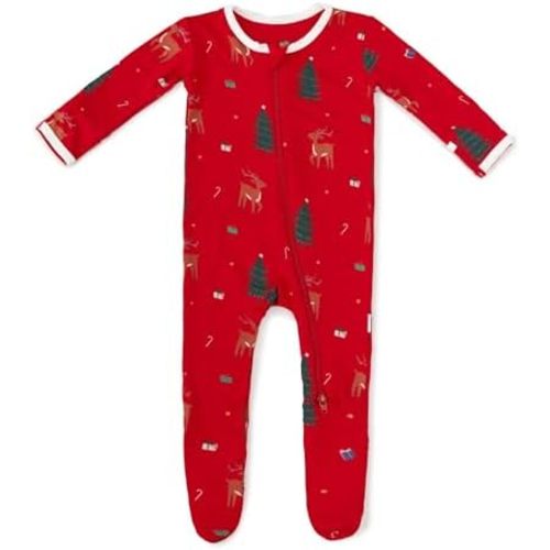 Bamboo Little Soft Baby Footie Pajamas, Baby Clothes, Newborn Sleepers, 95% Viscose and 5% Spandex, 0-24 Months