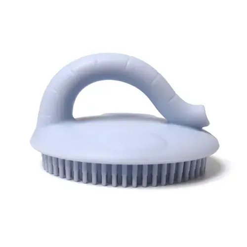 My Pure Silicone Baby Bath Brush - Baby Blue | Baby Bunting AU