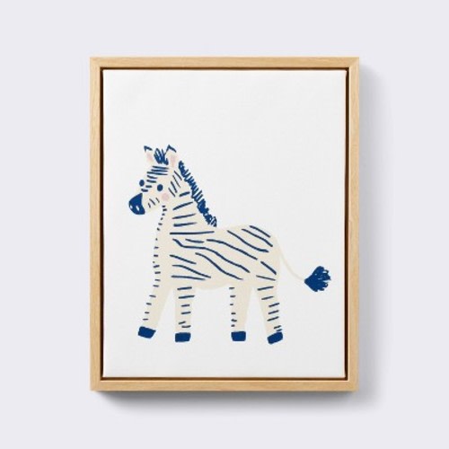 11x14 Framed Canvas Animals - Zebra - Cloud Island™