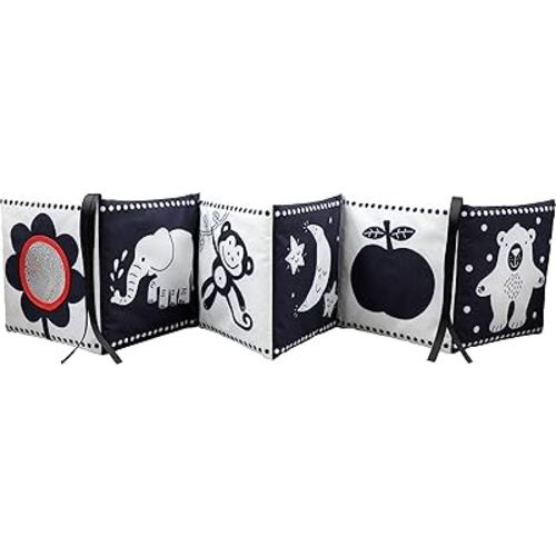 What Does Baby See? A High-Contrast Soft Cloth Book for Babies (Brain Development, Tummy Time)