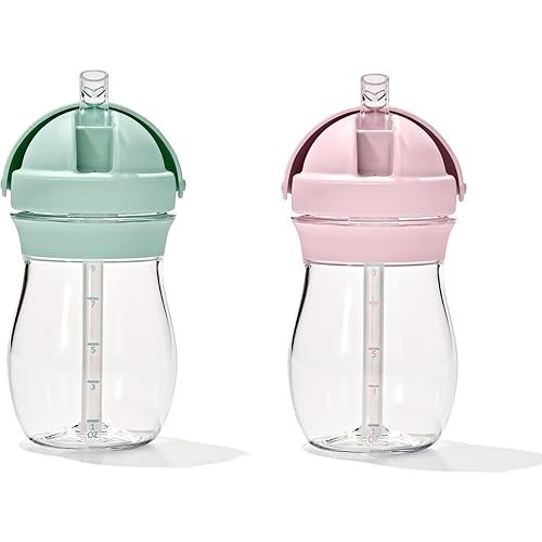 OXO Tot Transitions Straw Cup 9 oz. - Opal and Blossom - 2 Pack