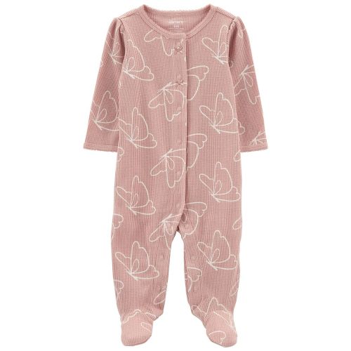 Baby Butterfly Snap-Up Sleep & Play - Pink