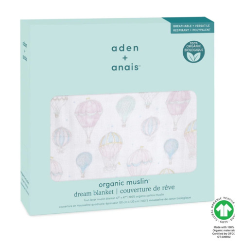 Above The Clouds Organic Baby Blanket | aden + anais