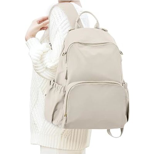 Diaper backpack for mom,Pañaleras para bebe, Baby changing bag, Large capacity waterproof with stroller strap, Multifunction travel Backpack, Beige