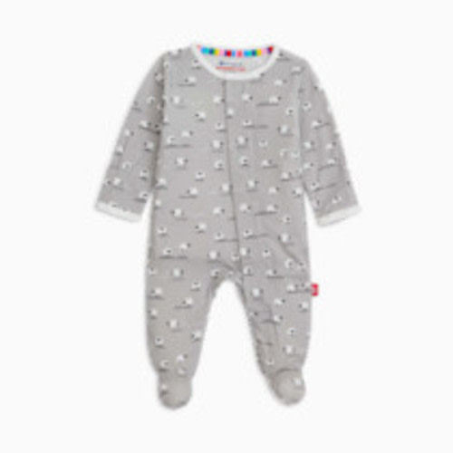 Magnetic Me Modal Magnetic Footie - Pastel Grey Baa Baa Baby, 3-6 M