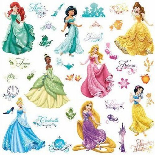 Disney Princess Royal Debut 37 Wall Decals Sticker Kids Bedroom Playroom Decor