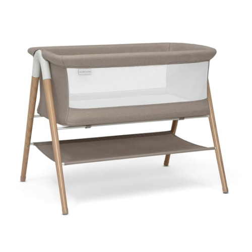 Delta Children Bondi Beechwood by The Bed Bassinet with PureAir Breathable Mesh Sheet and FSC-Certified Wood, Tan