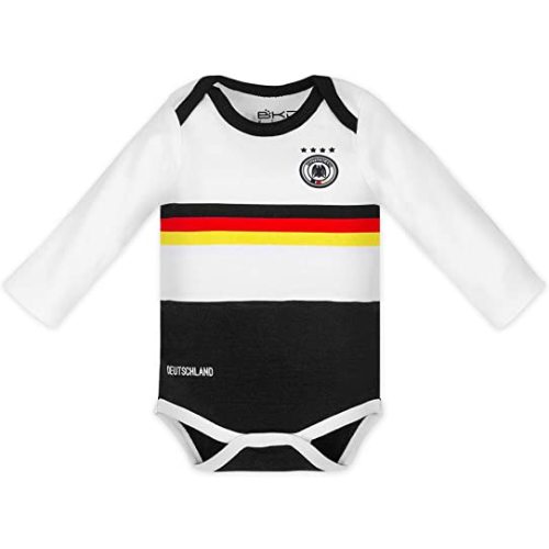 BDONDON Newborn Baby Boy Girl Clothes Unique Soccer Jersey Long Sleeve Onesie Bodysuit 0-18 Months for Toddler Infants
