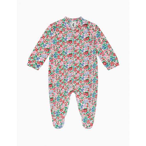 Baby Sleepsuit in Festive Floral
