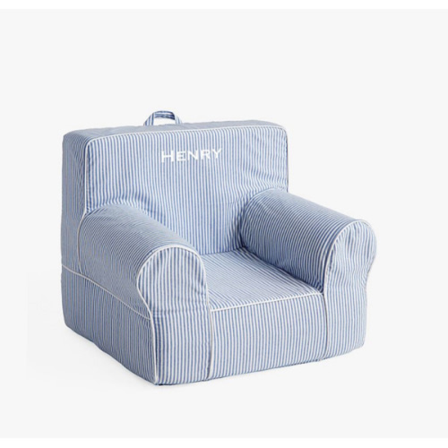 Anywhere Chair®, Chambray Blue Oxford Stripe Slipcover Only