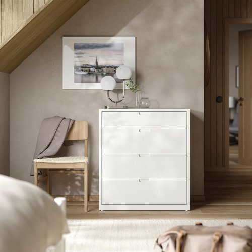 TONSTAD 4-drawer dresser - off-white 32 1/4x18 1/2x35 7/8 "