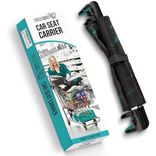 Car Seat Carrier for Shopping Carts, Allows Babies, Newborns, Infants and Toddlers to Stay Snug or Sleeping in Car Seat While Parents Shop, As Seen on Shark Tank