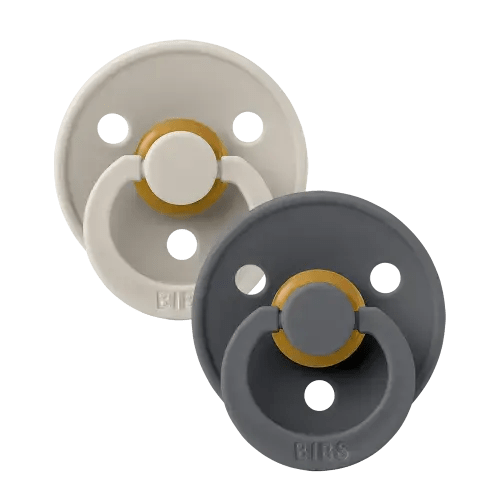 BIBS Colour 2 Pack - Sand/Iron | Versatile Pacifier Shapes – Bibsworld store US