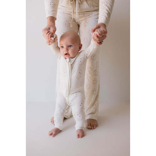 Just Smile | Bamboo Zip Pajamas