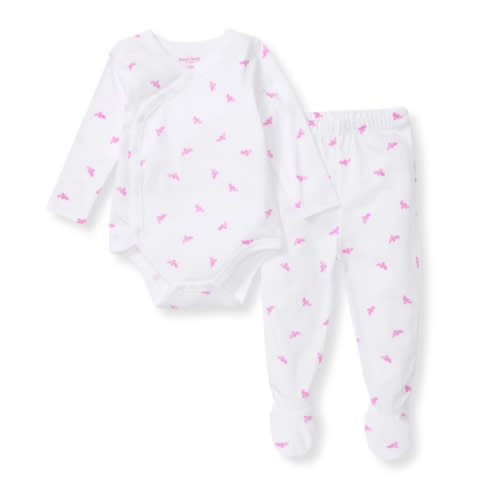 Micro Golden Bee Bodysuit Set - Crocus