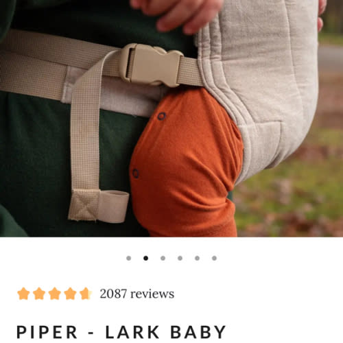 Tan Buckle Baby Carrier | Ergonomic Soft Structured Carrier