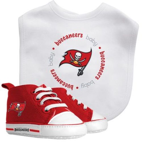 Baby Fanatic 2 Piece Bid and Shoes - NFL Tampa Bay Buccaneers - White Unisex Infant Apparel