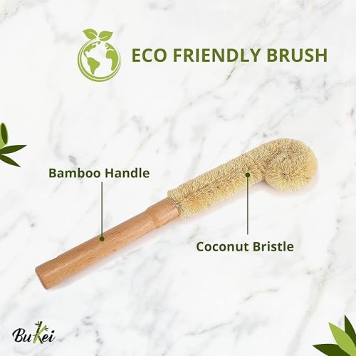 Bamboo Baby Bottle Drying Rack, Baby Bottle drying Rack Space Saving Bottle Drying Rack Bamboo Baby Bottle Rack Dryer, Baby Bottle Holder & Baby Bottle Dryer Rack Baby Bottle Brush and Drying Rack
