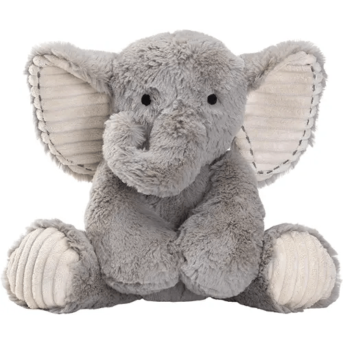 Lambs & Ivy Jungle Safari Gray Plush Elephant Stuffed Animal Toy Plushie - Jett