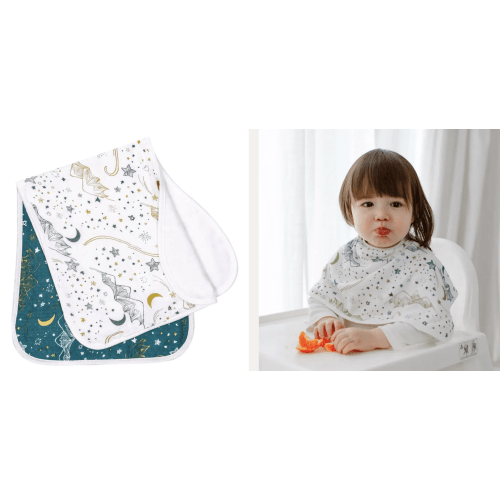 Bamboo Burp 'n Bib (2 Pack) | Nest Designs