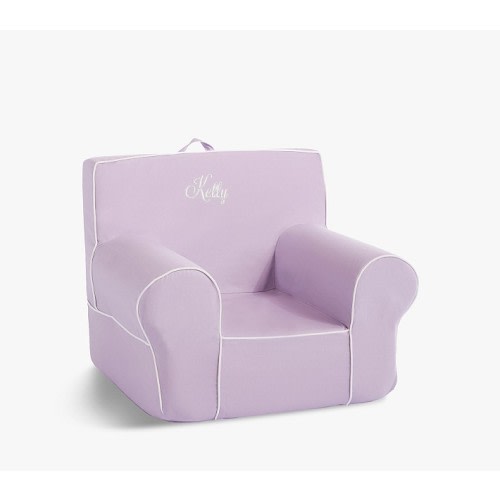 Anywhere Chair®, Lavender Twill with White Piping
