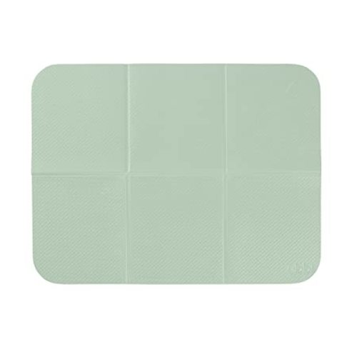 Ubbi On-The-Go Diaper Changing Baby Mat, Soft and Comfortable Diaper Bag Accessory Must Have for Newborns, Easy to Clean, Portable Folding Pad, Baby Traveling Accessories, Sage Green - Sage Changing Mat