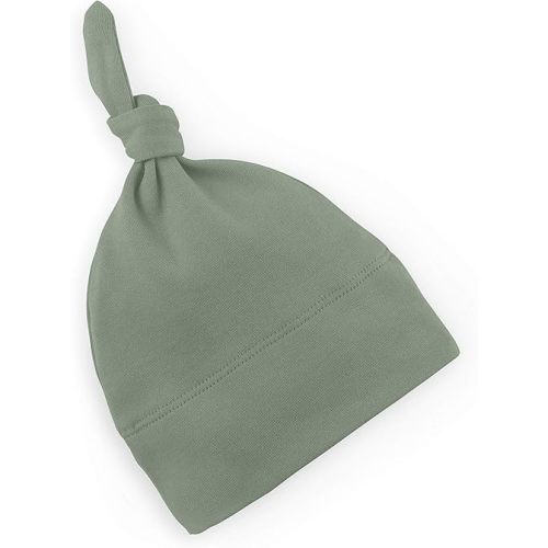 Colored Organics - Newborn Hat - Organic Cotton Baby Hat - Top Knot Newborn Cap