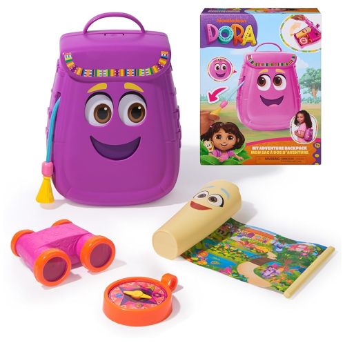 Dora, My Adventure Backpack, with Explorer Accessories‚ A Retractable Map, Toy Binoculars & Compass, Kids Toys for Girls & Boys Ages 3 and Up