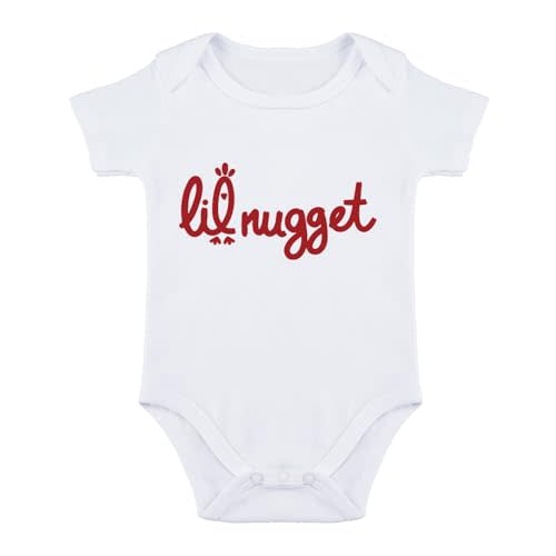 SproutJoy Little Nugget Bodysuit Baby Funny Lil Nugget Baby Bodysuit Chicken Bodysuits Boy Girls Clothes