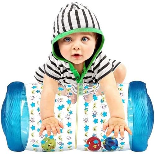 Fidget Toys Baby Crawling Fitness Toys Exercise Your Baby's Hearing and Touch Exercise Your Baby's Muscles and Coordination Baby Toys for 6 Months 1 2 3 Year olds (Blue)