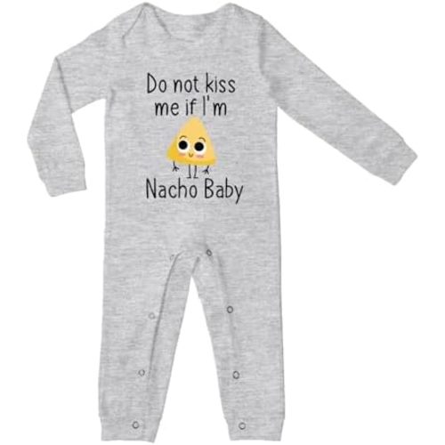 Do Not Kiss Me If I'm Nacho Baby Baby Short Sleeve Bodysuit Infant Playsuit