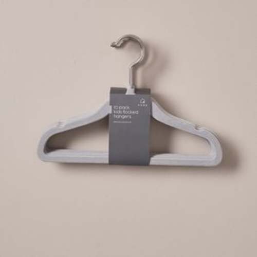 10 Pack Kids Flocked Hangers