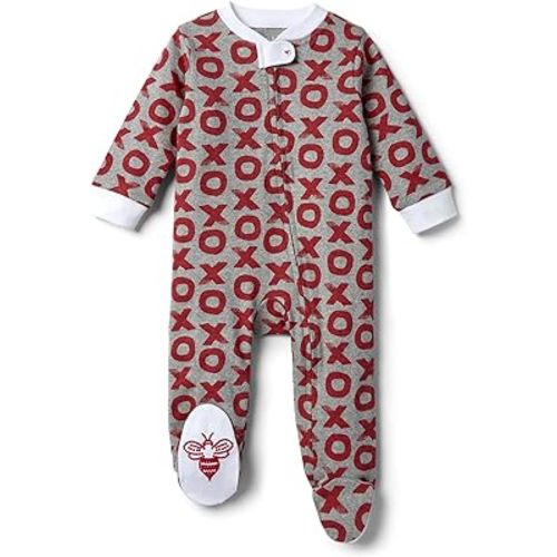 Burt's Bees Baby Boys' Sleep and Play Pjs, 100% Organic Cotton One-piece Zip Front Romper Jumpsuit Pajamas