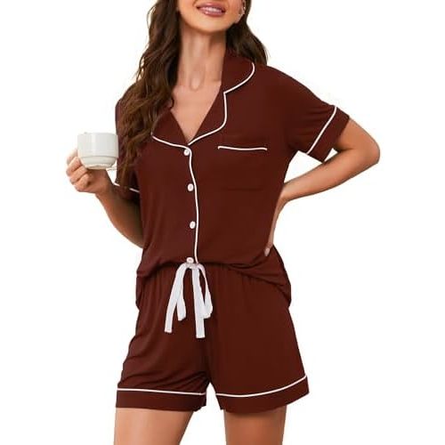 Pajama Sets For Women 2 Piece PJ Sets Short Sleeve Lounge Set Fashion Sleepwear XS-3XL