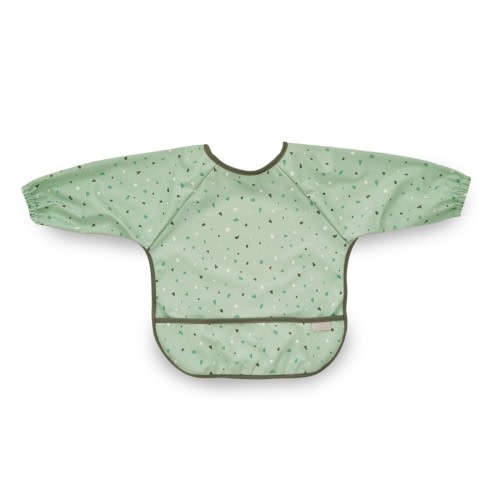 Plum Smock Bib Olive | Smock Bibs | Baby Bunting AU