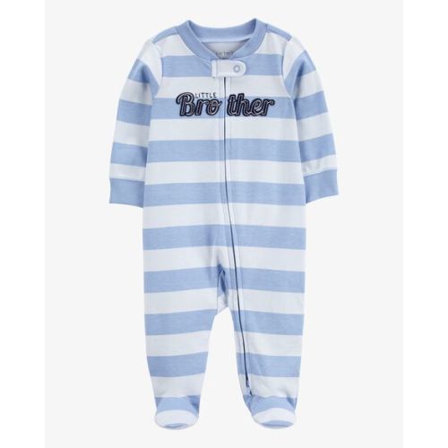 Baby Little Brother 2-Way Zip Cotton Sleep & Play Pajamas - Carter's | Carter's