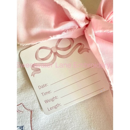 Baby Birth Stat Statistics Cards for Hospital or Nursery Banner